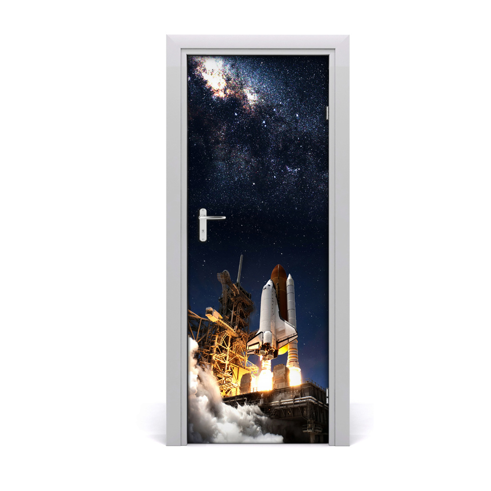 Fototapeta samoprzylepna drzwi Startująca w kosmos rakieta
