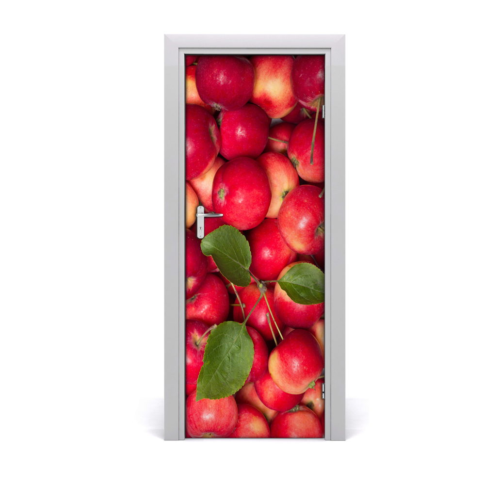 Naklejka na drzwi samoprzylepna Świeże jabłka