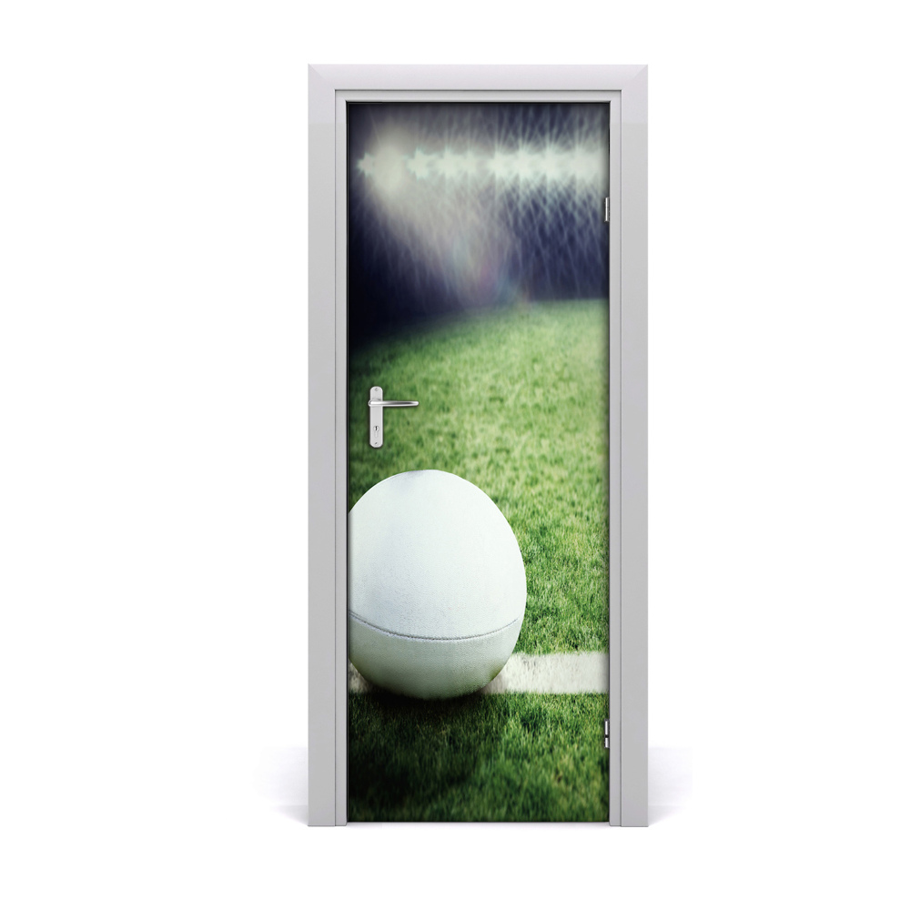 Fototapeta samoprzylepna na drzwi Piłka na zielonym boisku