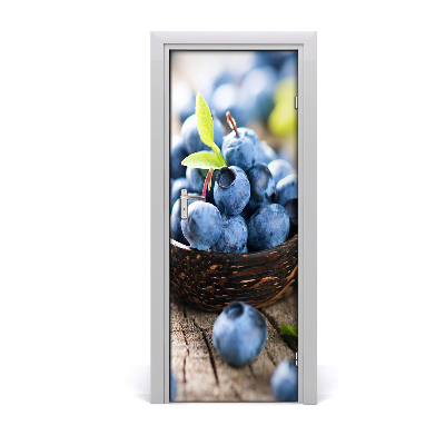 Naklejka na drzwi do domu samoprzylepna Jagody w koszyku