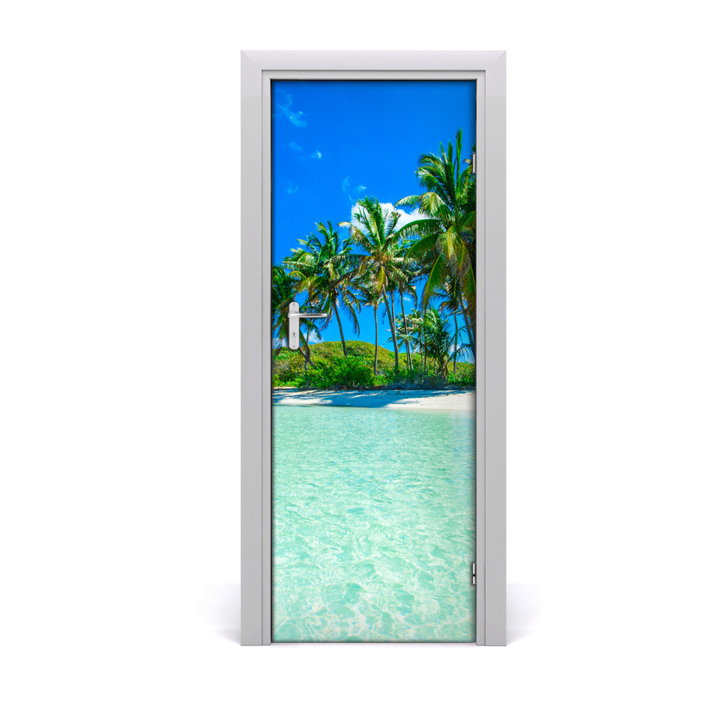 Naklejka fototapeta na drzwi Plaża w tropikach
