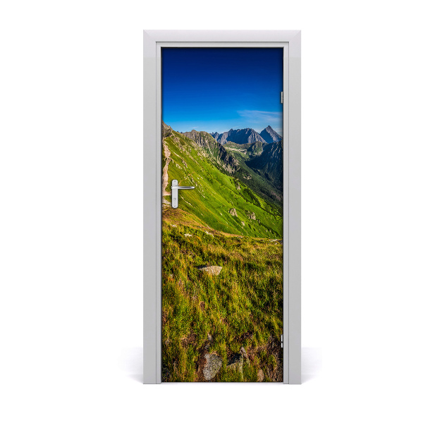 Naklejka fototapeta na drzwi Zielone tatry