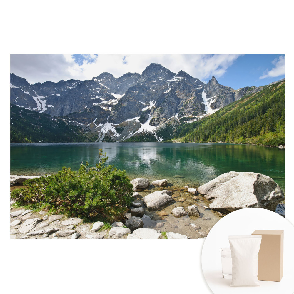 Tapeta fotograficzna flizelinowa Góry odbijające się w jeziorze