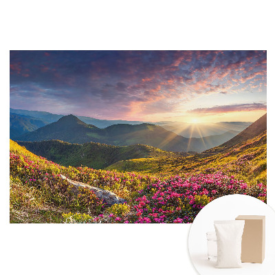 Tapeta fotograficzna na flizelinie Górski krajobraz w promieniach słońca