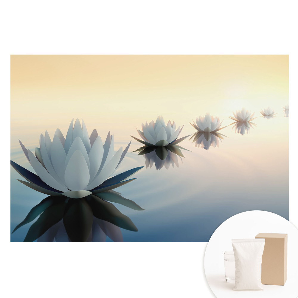 Tapeta fotograficzna flizelinowa Lotosy na wodzie