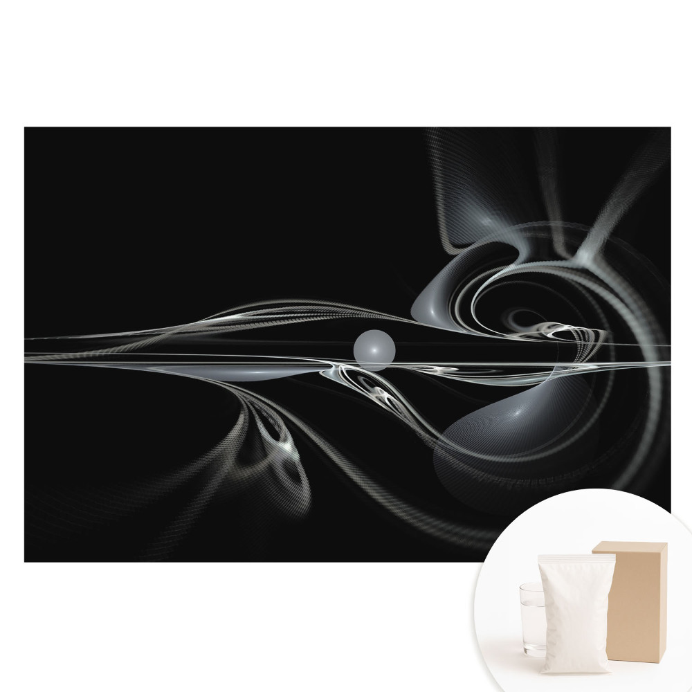 Duża fototapeta na ścianę Nowoczesna abstrakcja przepływające linie