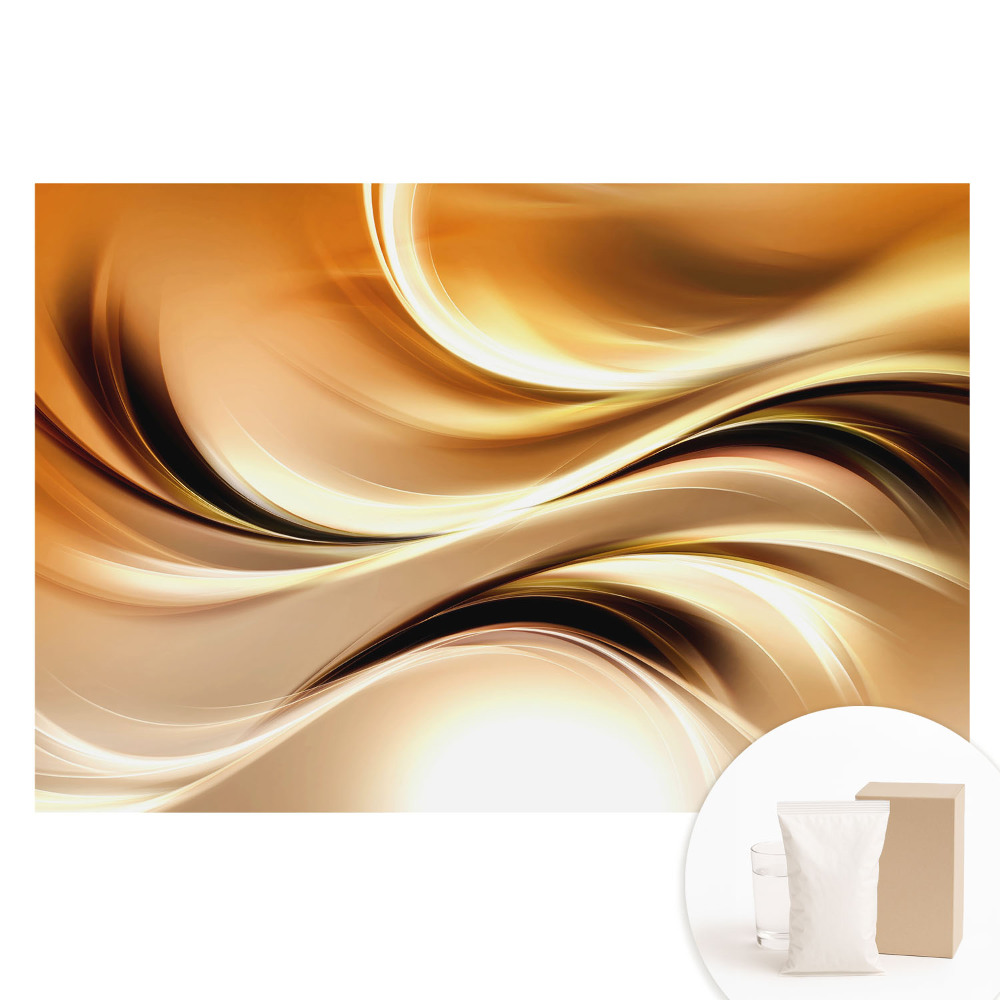 Fototapeta z nadrukiem na flizelinie Dynamiczna abstrakcja pełna ciepłych tonów