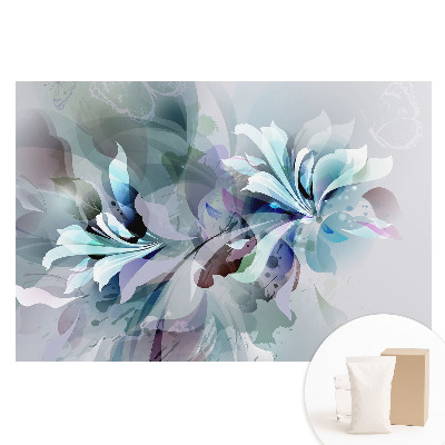 Fototapeta na flizelinie Eteryczne kwiaty i abstrakcja