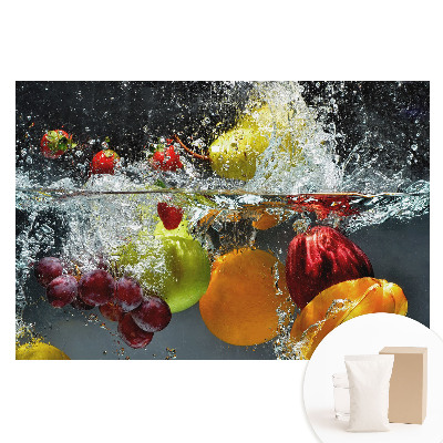 Tapeta fotograficzna na flizelinie Kolorowe owoce w wodnej eksplozji