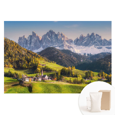 Tapeta fotograficzna flizelinowa Górska wioska z malowniczym krajobrazem