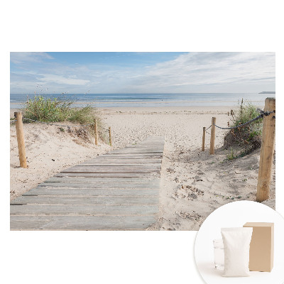 Fototapeta flizelinowa z nadrukiem Wejście na plażę wśród wydm