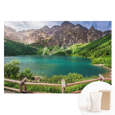 Tapeta fotograficzna flizelinowa Górskie jezioro w otoczeniu zieleni