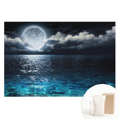 Tapeta fotograficzna na flizelinie Pejzaż księżycowy harmonia wody i nieba