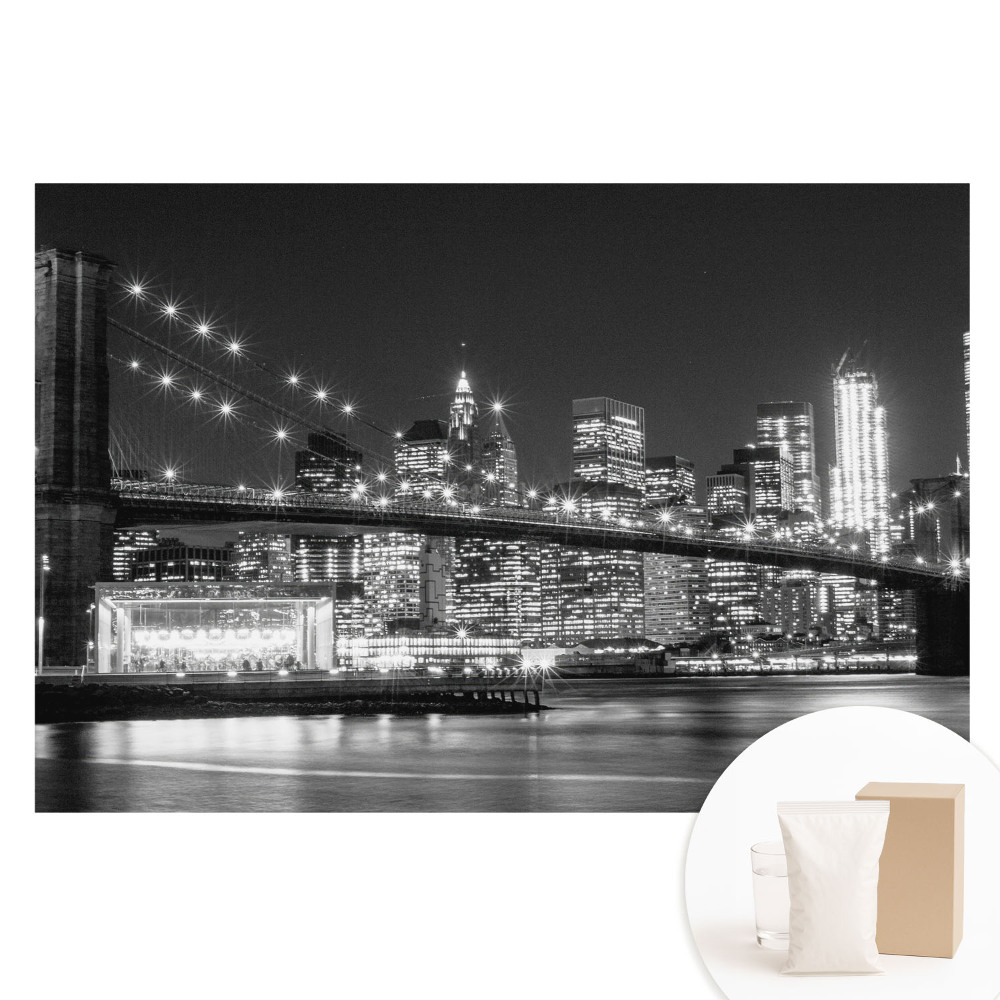 Fototapeta flizelinowa Miasto nocą zachwycająca panorama