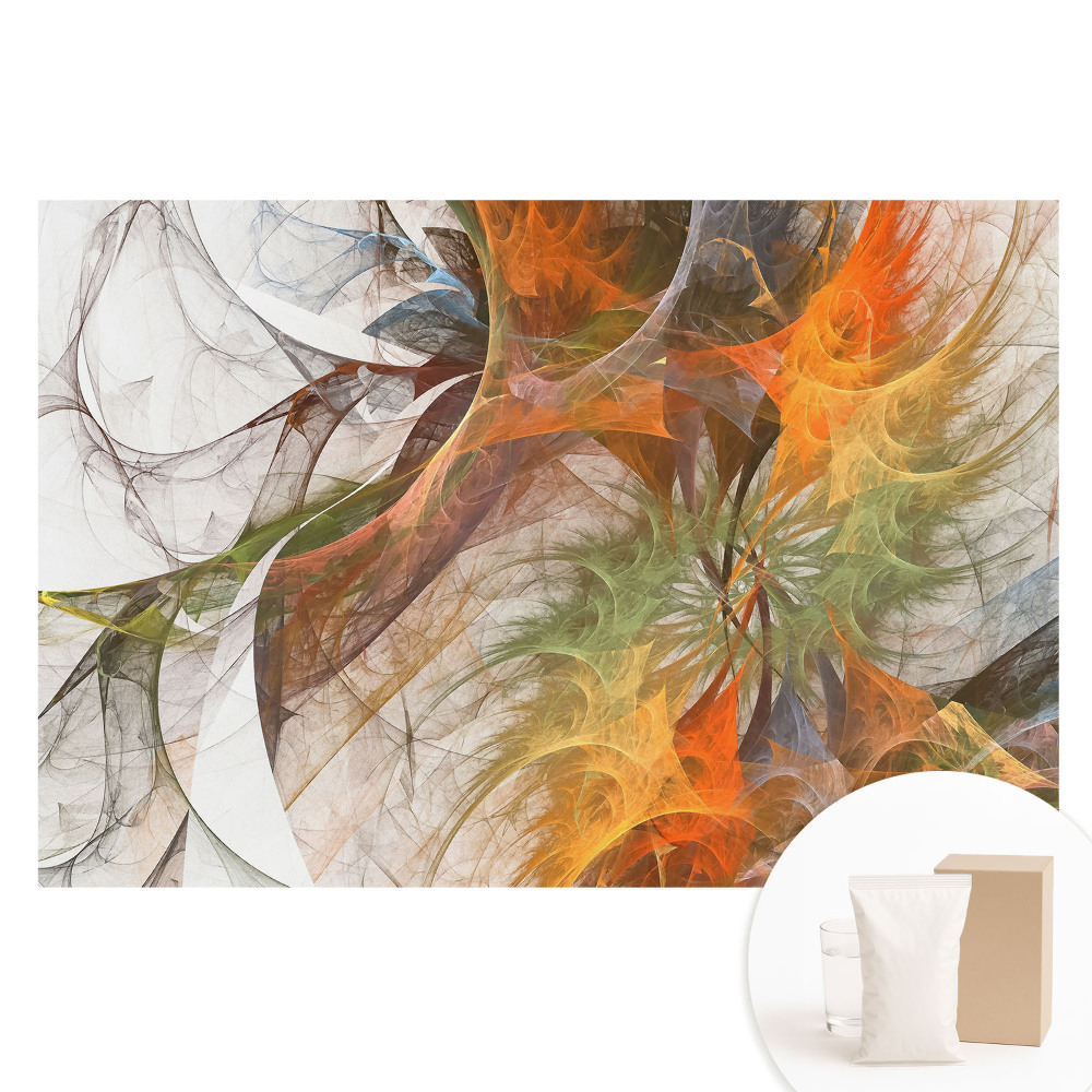 Tapeta fotograficzna flizelinowa Kolorowy abstrakcyjny kalejdoskop energii