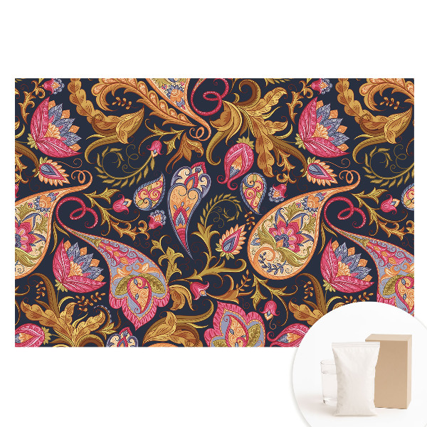 Fototapeta flizelinowa z nadrukiem Kwiecisty paisley wzór kolorowy elegancki