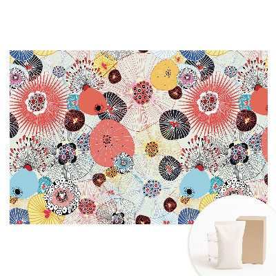 Tapeta fotograficzna na flizelinie Kwiatowy wzór energia kolorów