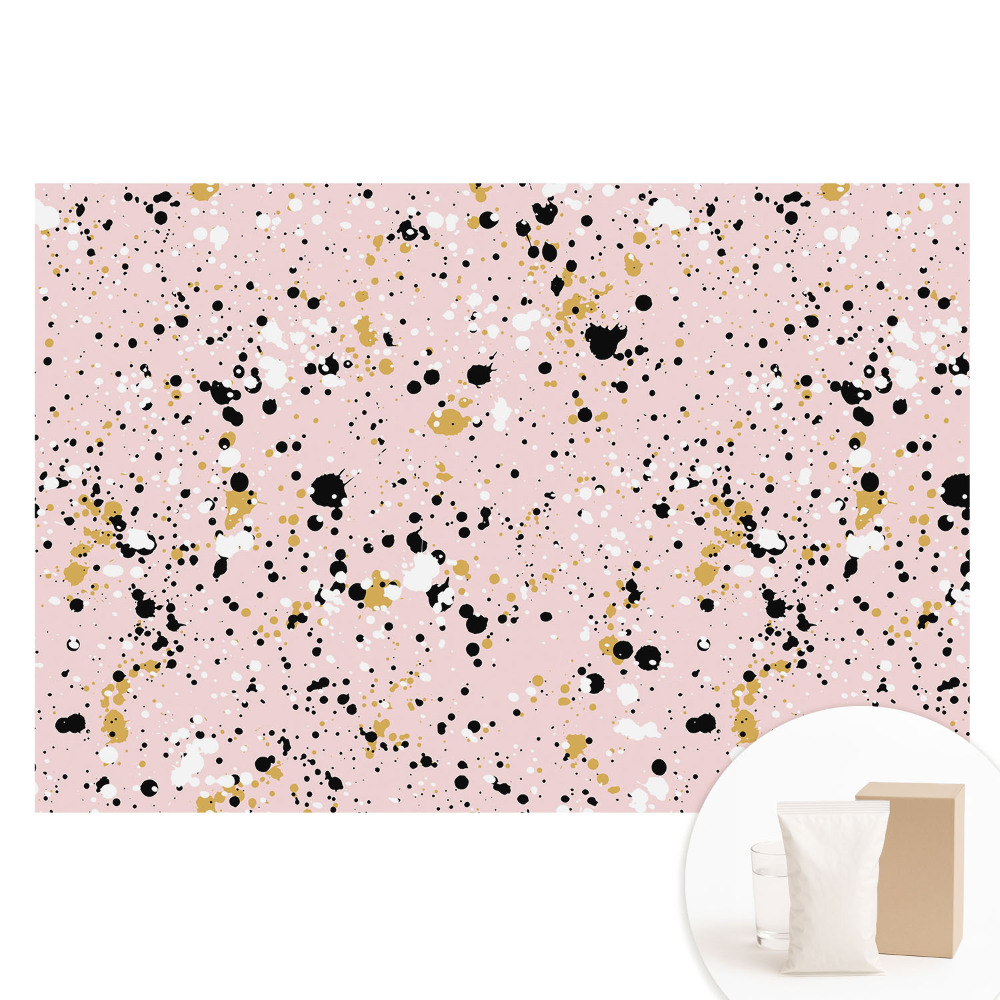 Tapeta fotograficzna na flizelinie Abstrakcyjne plamy na różowym tle