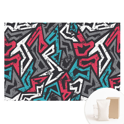 Fototapeta flizelinowa z nadrukiem geometryczne graffiti świeże energie