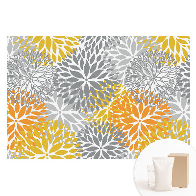 Duża fototapeta na ścianę Kwiatowe wzory symetryczne energia