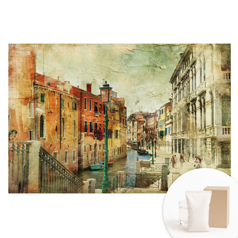 Fototapeta z nadrukiem na flizelinie Urokliwe uliczki nostalgii