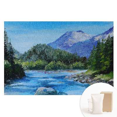 Fototapeta z nadrukiem na flizelinie Pejzaż z górami