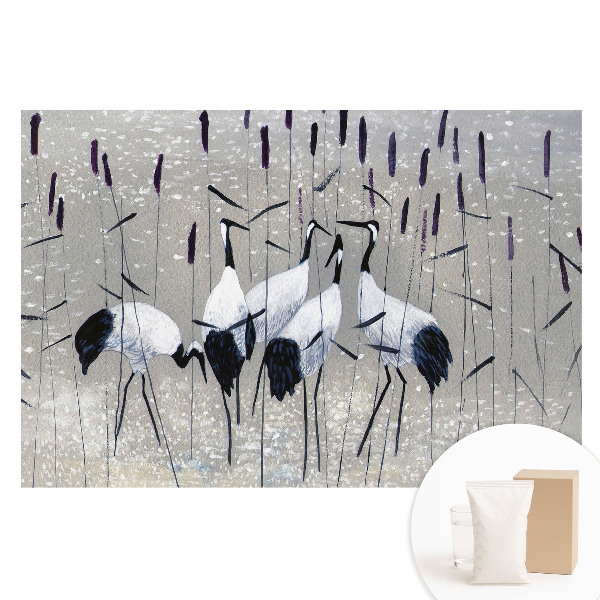 Fototapeta flizelinowa Eleganckie żurawie wśród traw