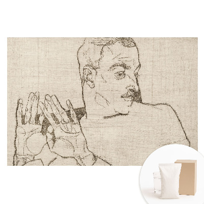 Tapeta fotograficzna na flizelinie Szkic minimalistyczny postać i gest