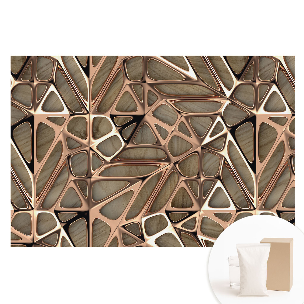 Fototapeta z nadrukiem na flizelinie Organiczna elegancja drewna