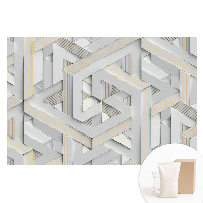 Fototapeta flizelinowa Trójwymiarowe geometryczne kształty