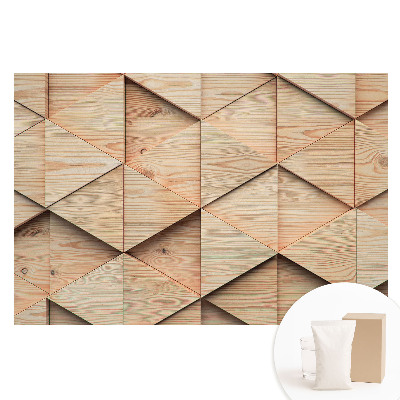 Fototapeta flizelinowa Drewniane geometryczne panele nowoczesny styl