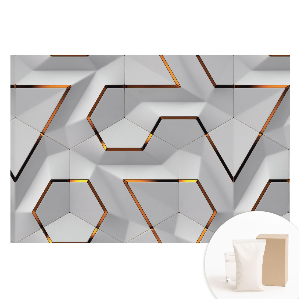 Fototapeta flizelinowa Nowoczesna geometryczna aranżacja przestrzenna