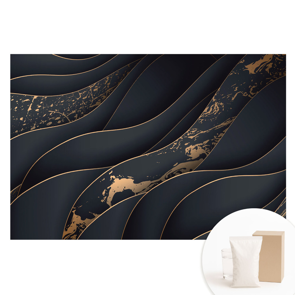 Duża fototapeta na ścianę Organiczne wzory dynamiczny kontrast i harmonia