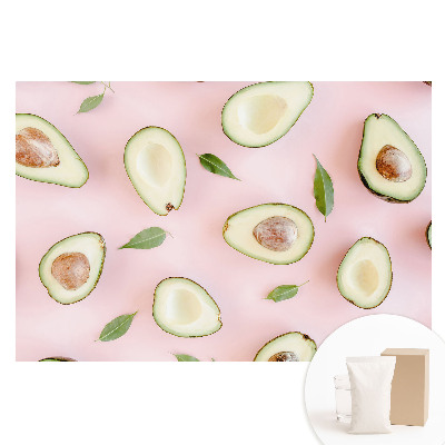 Tapeta fotograficzna na flizelinie Awokado na różowym tle