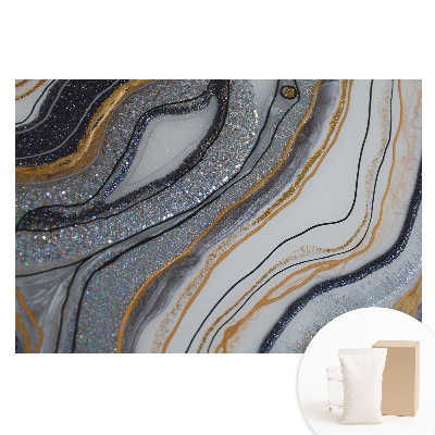 Duża fototapeta na ścianę Abstrakcyjne fale elegancki blask.