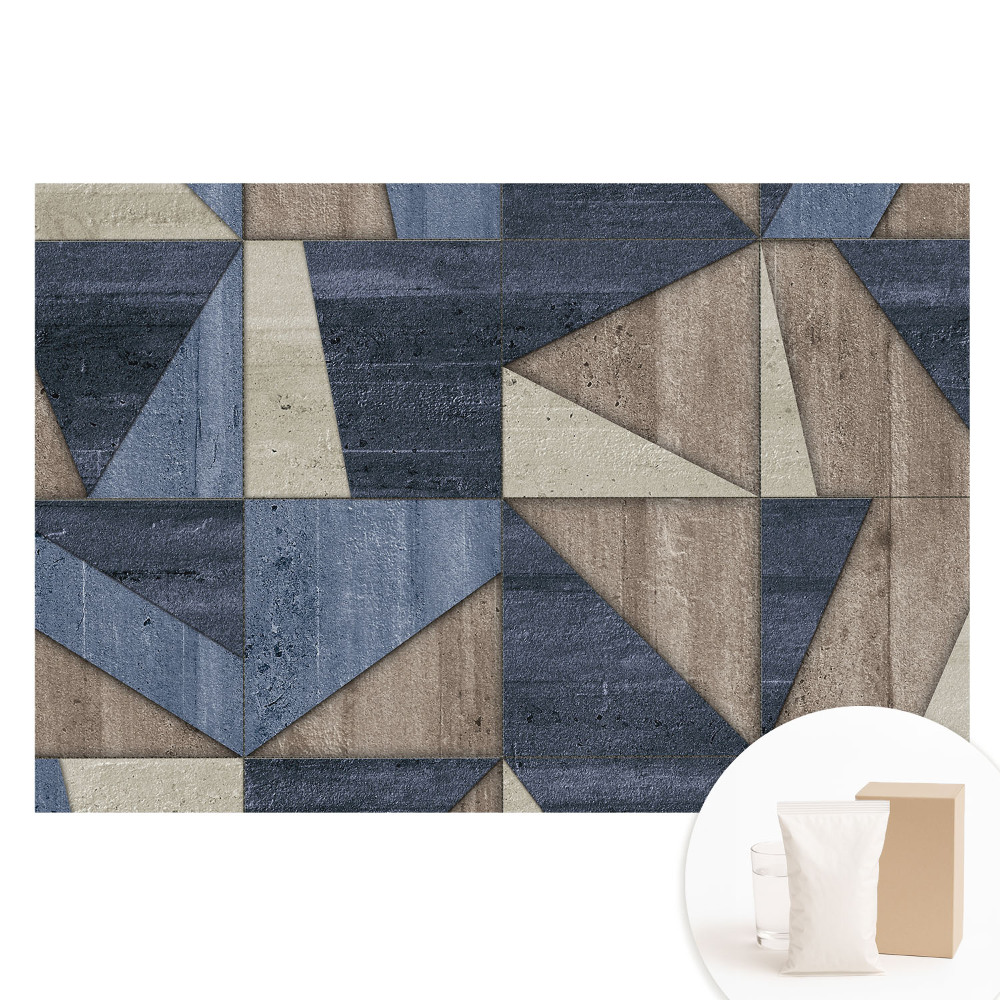 Tapeta fotograficzna flizelinowa Geometryczna mozaika w odcieniach ziemi