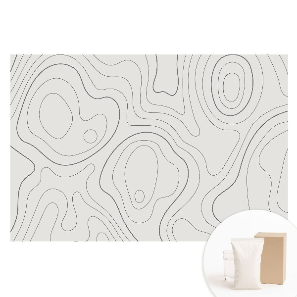 Fototapeta flizelinowa Abstrakcyjne fale linie kontury