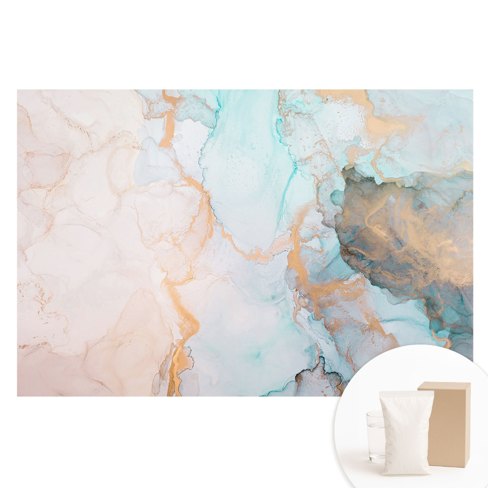 Tapeta fotograficzna flizelinowa Barwy nieba i ziemi w płynnej abstrakcji