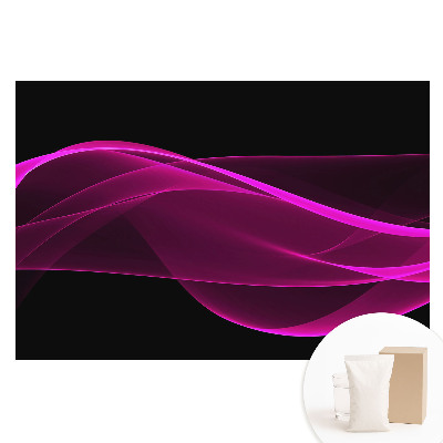 Fototapeta na flizelinie Energetyczne różowe wstęgi na czarnym tle