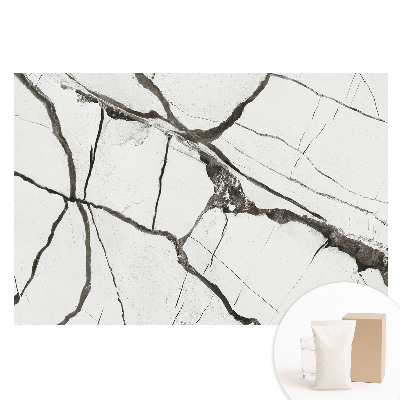 Fototapeta flizelinowa Marmur ciemne żyły wzór geometryczny