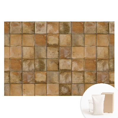 Fototapeta na flizelinie Kwadratowe płytki w ciepłych kolorach