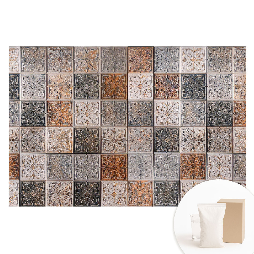 Tapeta fotograficzna na flizelinie Klasyczne kafle z ornamentami