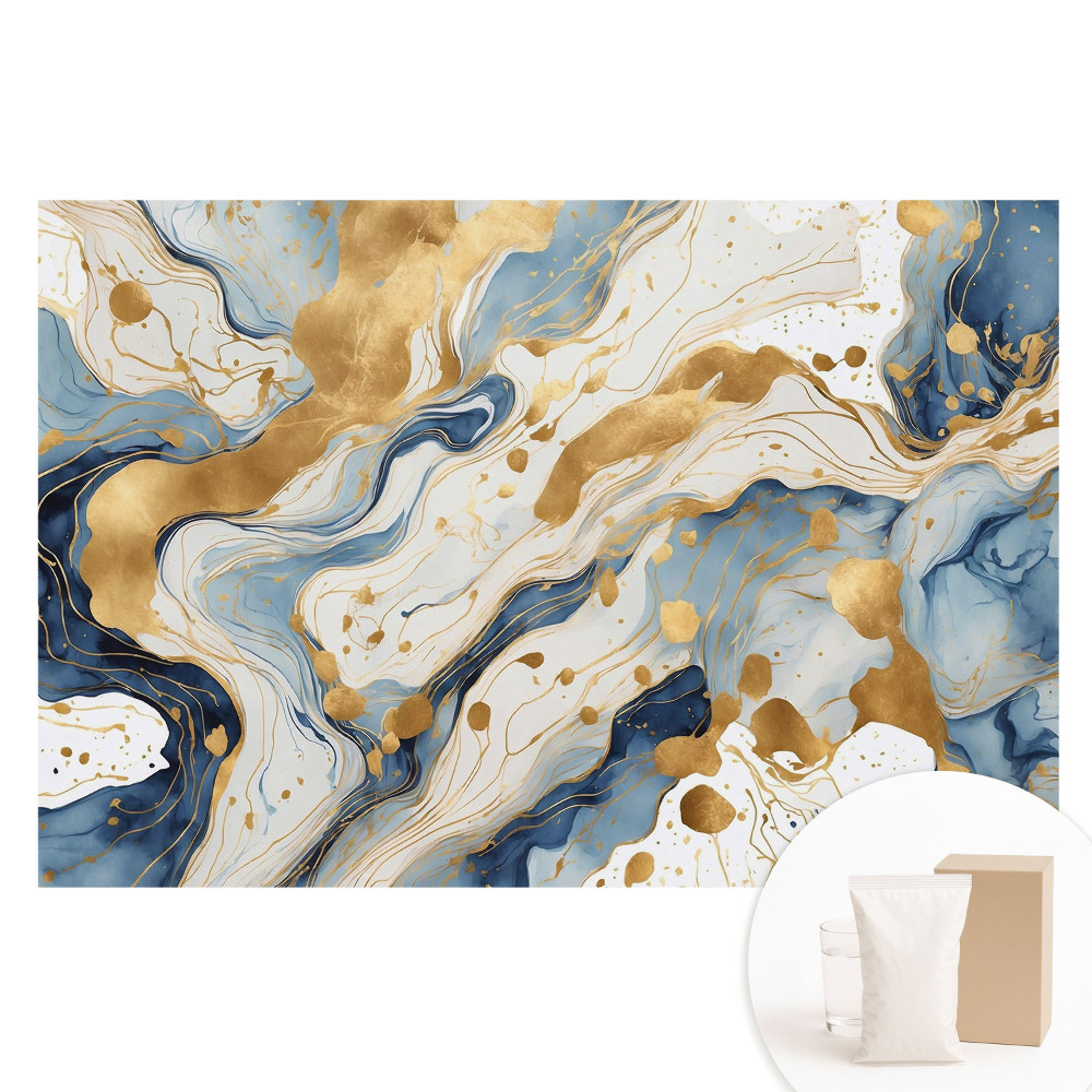 Duża fototapeta na ścianę Harmonia płynnych linii i kolorów