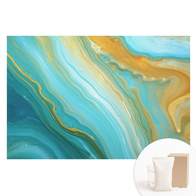 Tapeta fotograficzna na flizelinie Fale kolorów w abstrakcyjnym stylu