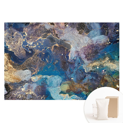 Fototapeta flizelinowa Kosmiczna abstrakcja w odcieniach niebieskiego i fioletu