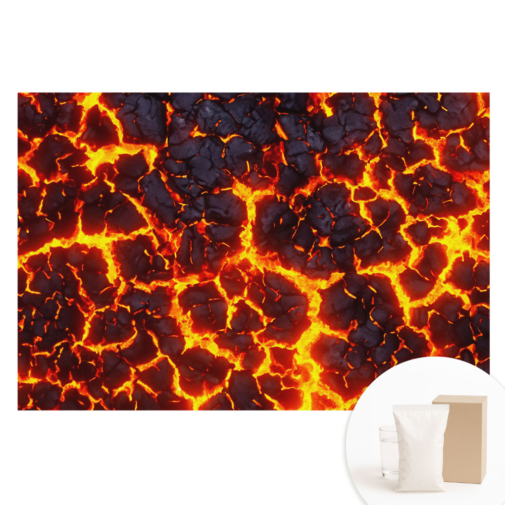 Fototapeta flizelinowa Energetyczny abstrakcyjny wzór lawy