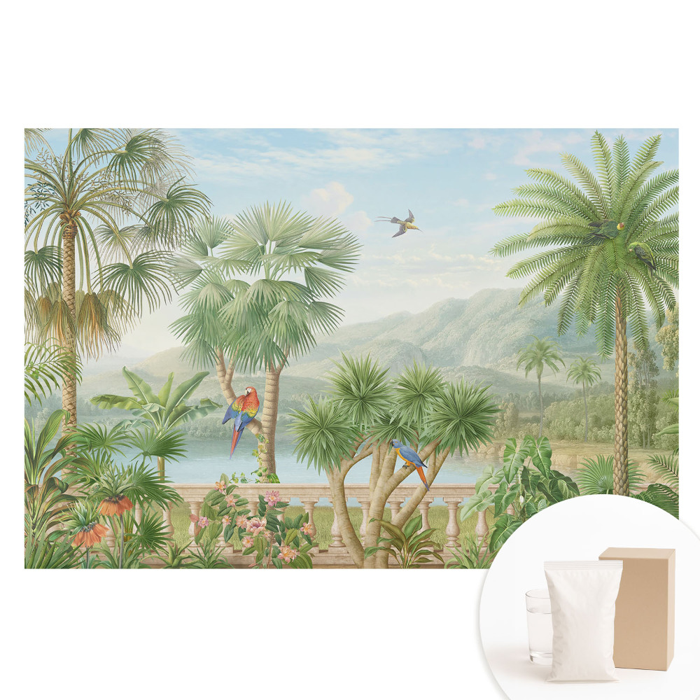 Fototapeta flizelinowa Tropikalny widok oazy natury