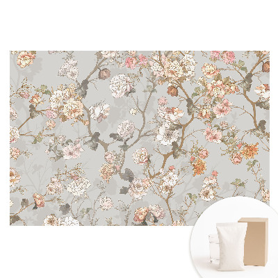 Tapeta fotograficzna flizelinowa Kwiatowy motyw klasyczny pastelowy