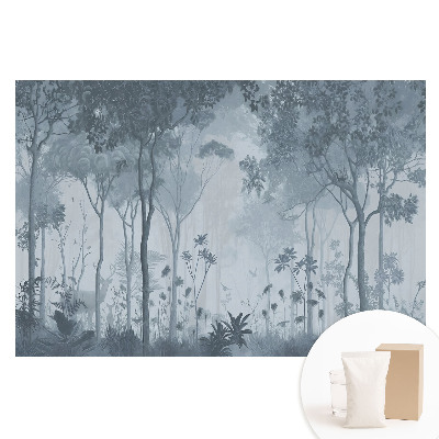 Duża fototapeta na ścianę Delikatna leśna mgła pełna tajemniczości