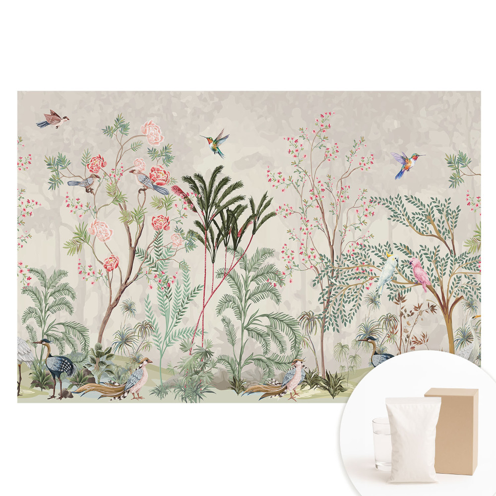 Fototapeta na flizelinie Egzotyczny ogród klasyczny romantyzm